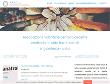 Tablet Screenshot of angioedemaereditario.org